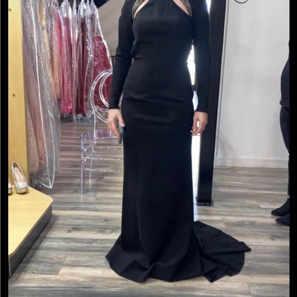 Sherri hill Elegant Black Evening Gown